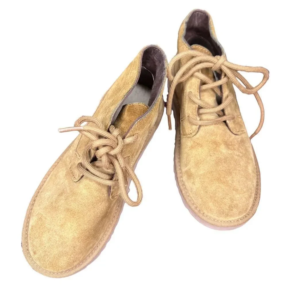 Ugg Lace Up Unisex Booties in Chestnut Size Youth 3